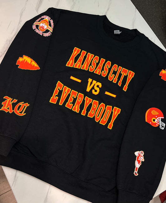 Kansas City Vs Everybody Crewneck Sweater (Black)