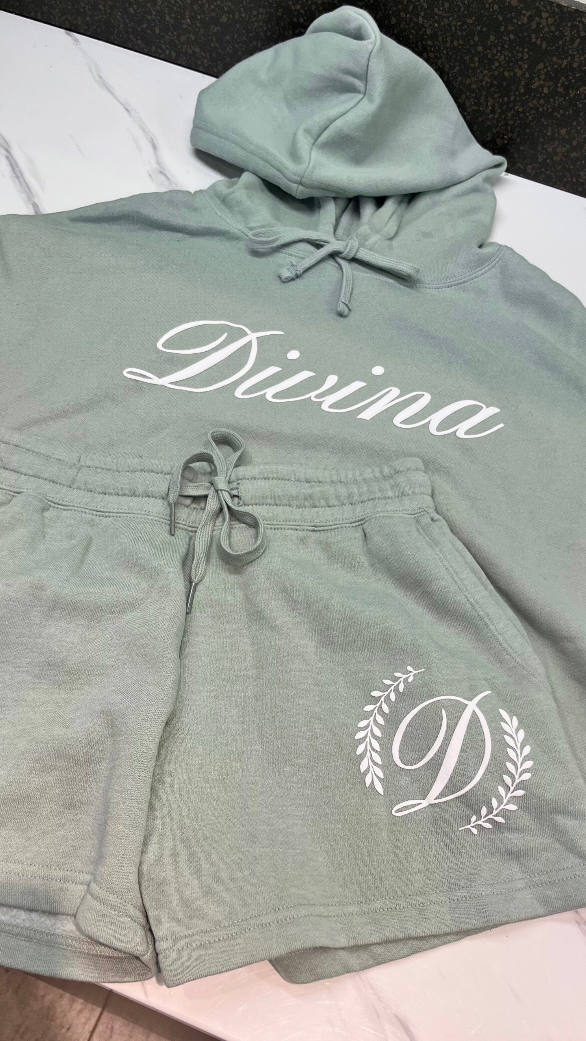Divina Crop Hoodie & Short Set