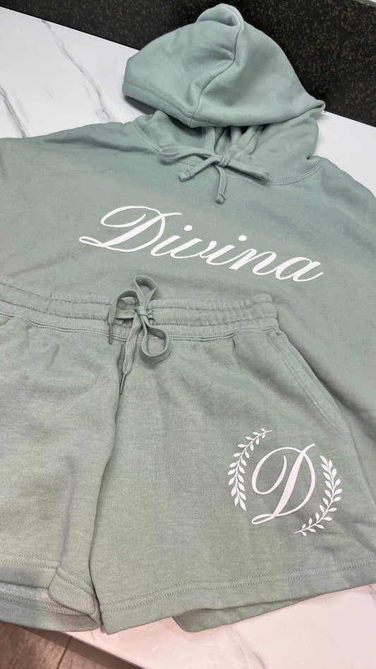 Divina Crop Hoodie & Short Set