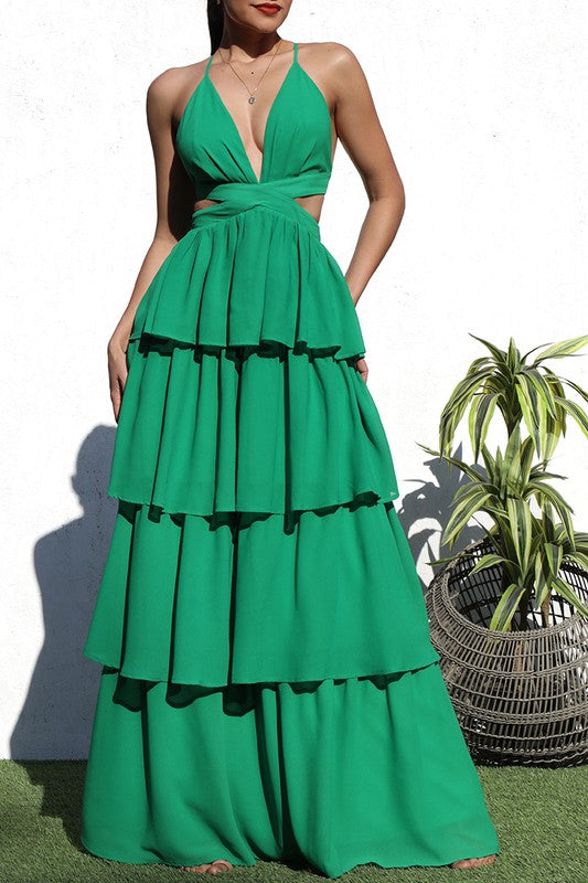 Andrea Maxi Dress (Green)
