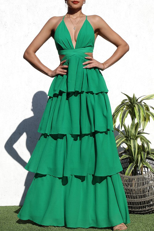 Andrea Maxi Dress (Green)