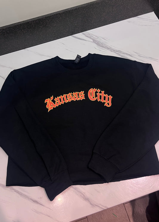 Kansas City Cropped Crewneck Sweater