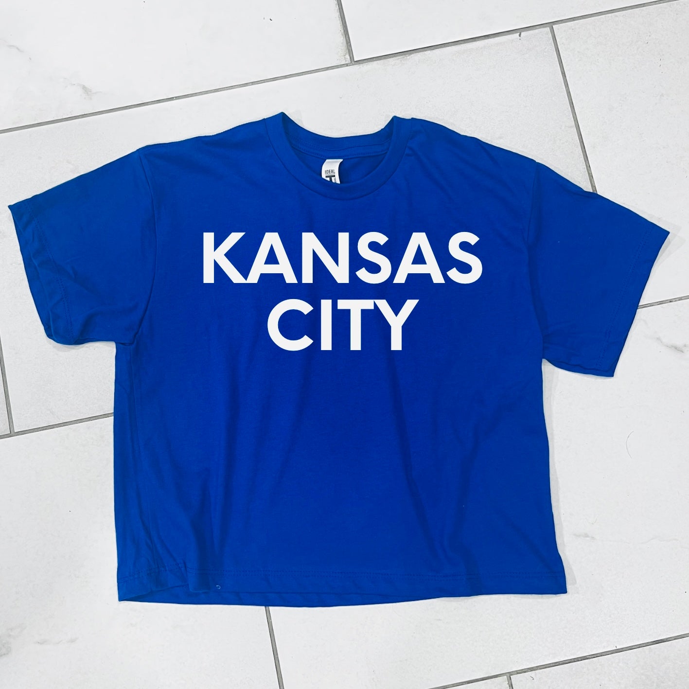 Royal Blue KC Cropped Tee