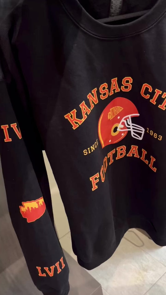Kansas City Super Champions Crewneck Sweater (Black)
